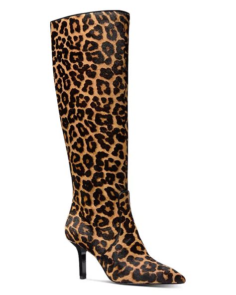 michael kors boots leopard|high heel leopard boots.